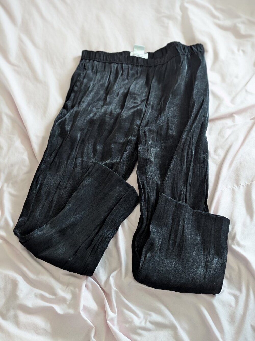 Principles Black Plisse Hong Kong Pants 10P